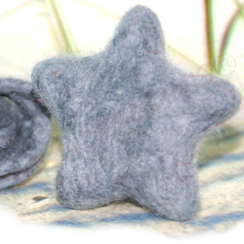 felted star ornaments, felt stars, star colorful, star wool felted