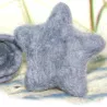 felted star ornaments, felt stars, star colorful, star wool felted