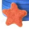 felted star ornaments, felt stars, star colorful, star wool felted