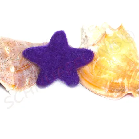 felted star ornaments, felt stars, star colorful, star wool felted