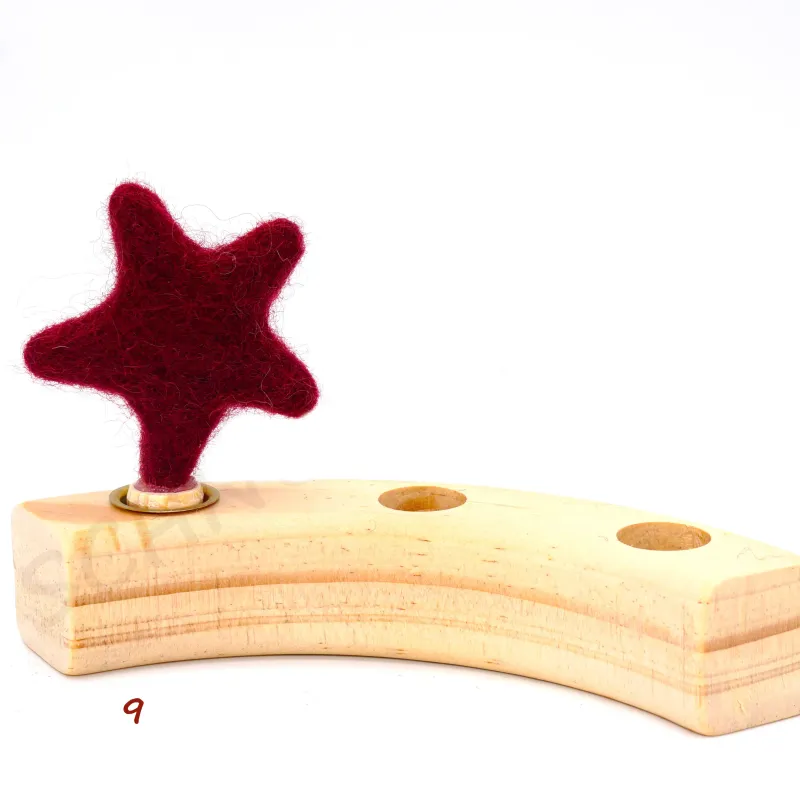 birthday ring plugs, are decorative in the annual ring, felt stars