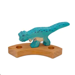 Geburtstagsringe Dino Holz Holztiger, Stecker Holzringe Pachycephalosaurus