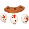 Christmas ring plugs, felt cute Christmas ideas, Birthday plug snowman