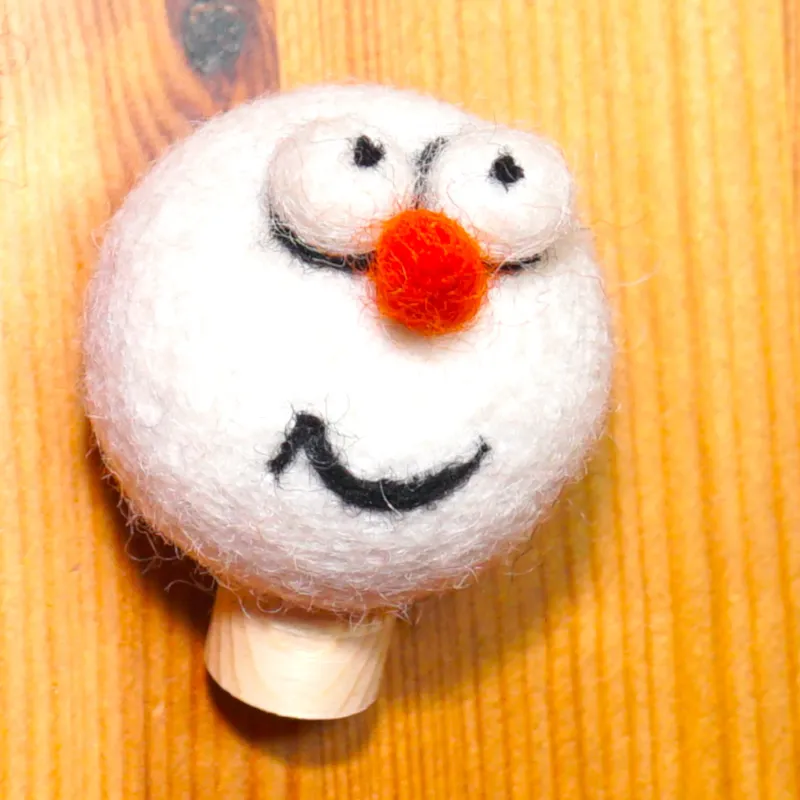 Christmas ring plugs, felt cute Christmas ideas, Birthday plug snowman