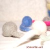 Cat toy Felt ball Puschel 3er set