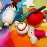 Christmas calendar felt plugs, stocking stuffers kids toddler Waldorf