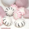 Felt candy peppermint cat toys 4cm/1.57"