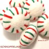 Felt candy peppermint cat toys 4cm/1.57"