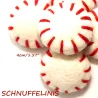 Wool felt candy, felt candy Christmas, peppermint patties, cats toy