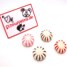 Felt candy peppermint cat toys 4cm/1.57"