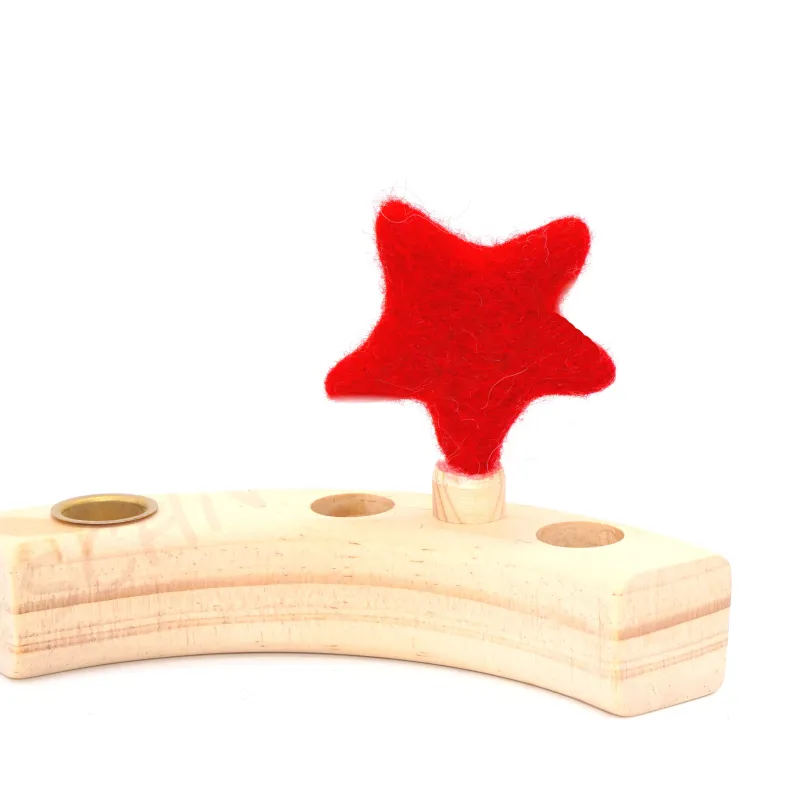 birthday ring plugs, are decorative in the annual ring, felt stars