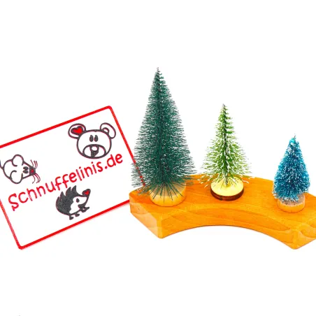 Fiches d'anniversaire Arbres en bois Sapins, Cache-pots en bois Sapins