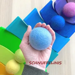 Filz Filzkugeln XXL, Bälle Pompoms, , Montessori Baby Filzbälle