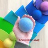 Filzkugeln 6cm XXL Biscuit Sonderfarbe