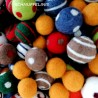 Filzkugeln 3cm weihnachtlich bunter Mix