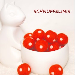 Filzkugeln 3cm weihnachtlich bunter Mix