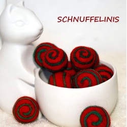 Filzkugeln 3cm weihnachtlich bunter Mix