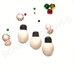 Felt light for DIY Christmas garlands, mantle garland felt light