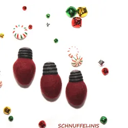 Lichterkette aus Filz, Weihnachtsfilz, Filzkugeln Lichterkette, Filz