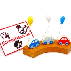 Motif plug car with balloon annual ring, Birthday car set plugs