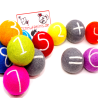 Counting felt balls numbers Montessori