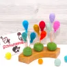 birthday ballons, felt ornaments, felt ballon orrnaments, happy B-day