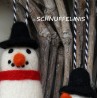 Schneemänner Filz, Filzkugeln Schneemann, Filzwolle Christbaumkugeln