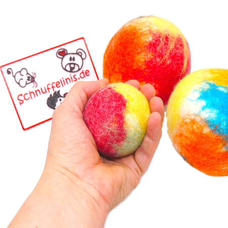 Filzkugeln Jonglierbälle 6cm MIT Glöckchen
