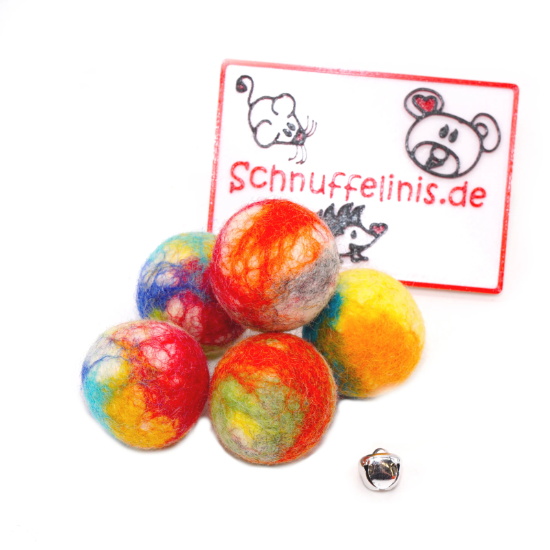 Felt balls bell inside