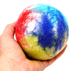 Filzbälle 10cm bunt Filzkugeln Schnuffelinis
