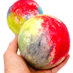 Filzbälle 10cm bunt Schnuffelinis