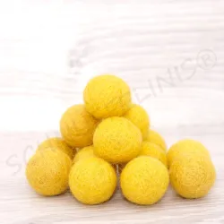 felt balls mix 4 sizes yellow sizes felt balls, felt balls mobile set