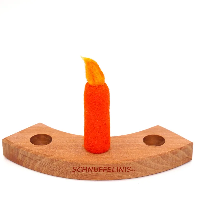 nostre candele di feltro, Candele lana di feltro, Bambini candele