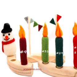 nostre candele di feltro, Candele lana di feltro, Bambini candele