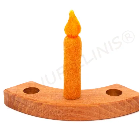 nostre candele di feltro, Candele lana di feltro, Bambini candele