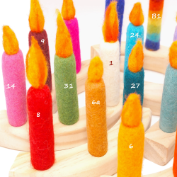 Filzkerzen Kerze pink 12 Schnuffelinis