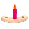 Felt candles felted, Felt candle wet felted, candle for toddler & kids