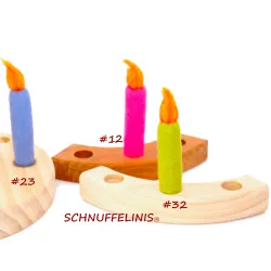 Felt candles felted, Felt candle wet felted, candle for toddler & kids