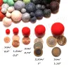 felt balls mix, 3 different sizes felt balls, felt balls mobile set