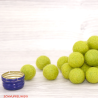 Felt balls 3 sizes mix green 50pcs.