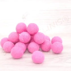 Palline di feltro 3 misure Mix rose, feltro è versatile e resistente