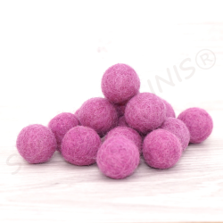 Felt balls 3 sizes mix