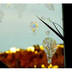 Heißluftballon Wolken Sticker, Regenbogen Fenster Sonnenfänger Jungen