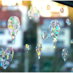 Heißluftballon Wolken Sticker, Regenbogen Fenster Sonnenfänger Jungen