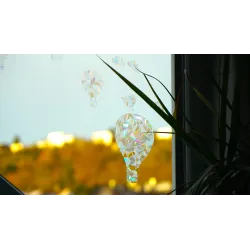 Heißluftballon Wolken Sticker, Regenbogen Fenster Sonnenfänger Jungen