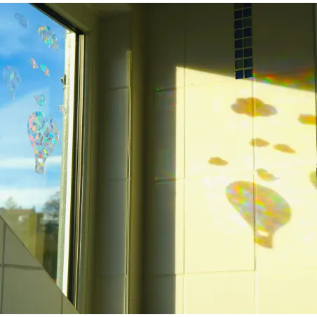 Heißluftballon Wolken Sticker, Regenbogen Fenster Sonnenfänger Jungen