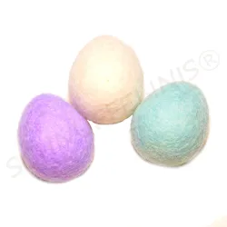 felt eggs hanger, felted easter eggs to hang, felt eggs large