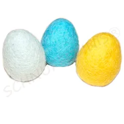 felt eggs hanger, felted easter eggs to hang, felt eggs large