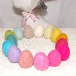 felt eggs hanger, felted easter eggs to hang, felt eggs large