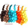 Felt balls nature mix 70pcs. set